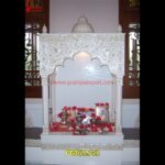 White Marble Stone Mandir For Pooja Room