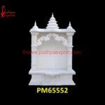 Natural White Marble Mandir For Pooja Room