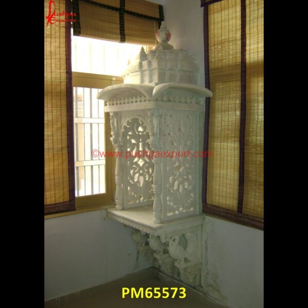 Natural White Marble Home Temple PM65573 marble pooja mandir with doors,marble pooja room,marble pooja temple,marble singhasan,marble stand for mandir,marble stone pooja mandir,marble stone temple,marble stone temple desi.jpg