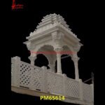 Natural White Marble Stone Mandir