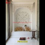 Pooja Mandir Of White Marble