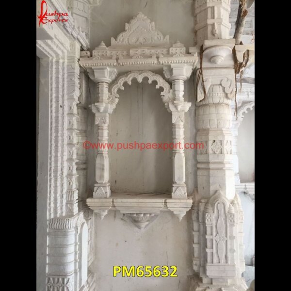 White Marble Stone Home Mandir PM65632 house marble temple,how to clean marble mandir,how to make marble temple,indoor marble mandir,italian marble mandir,italian marble pooja room,large marble pooja mandir for home,mak.jpg