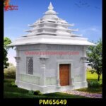 Design Carving White Marble Mandir