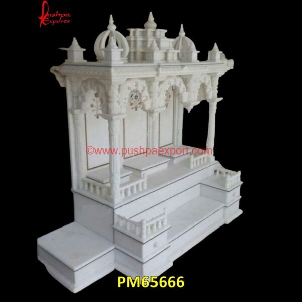 Pooja Mandir Of Natural White Marble Stone PM65666 marble stand for mandir,marble stone pooja mandir,marble stone temple,marble stone temple design,marble temple design,marble temple for house,marble temple in home,marble temple ma.jpg