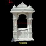 Natural White Stone Marble Mandir