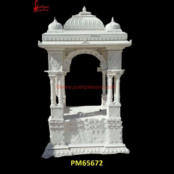 Natural White Stone Marble Mandir PM65672 marble temple in home,marble temple mandir,marble temple online,marble temple with door,marble wall mandir,pooja ghar marble,pooja room marble,pooja room with marble,rajasthan marb.jpg