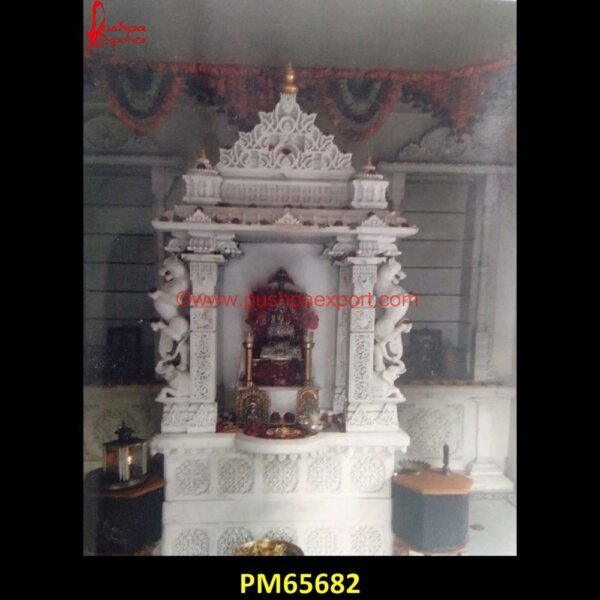 Natural White Marble Stone Pooja Room Mandir PM65682 sai baba statue for temple,sangmarmar mandir,simple marble singhasan,small marble temple,stone garden temple,stone home temple,stone mandir,stone mandir for home,stone pooja mandir.jpg