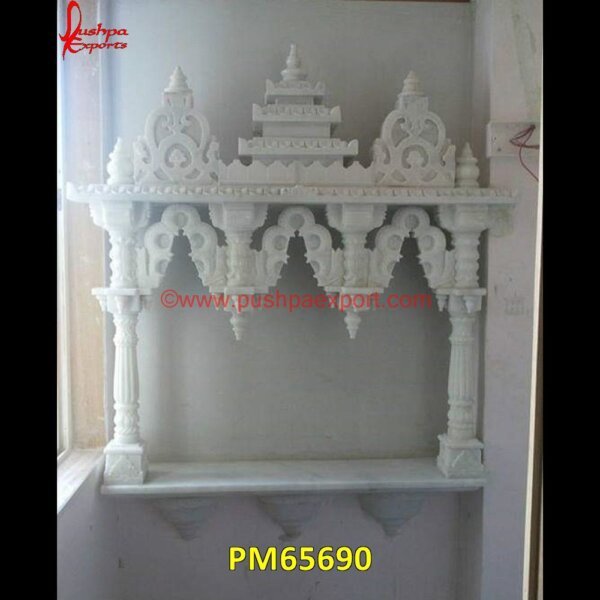 Carved Marble Mandir For Home PM65690 stone pooja mandir,temple pink marble,the marble temple,the stone temple,white marble home mandir,white marble mandir,white marble mandir for home,white marble pooja mandir,white m.jpg