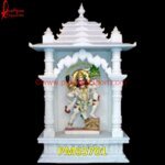 Carved White Stone Pooja Mandir