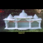 White Stone Pooja Mandir