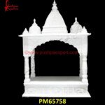 White Marble God Temple For Pooja Room