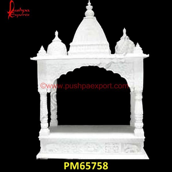 White Marble God Temple For Pooja Room PM65758 marble stone temple design,marble temple design,marble temple for house,marble temple in home,marble temple mandir,marble temple online,marble temple with door,marble wall mandir,p.jpg