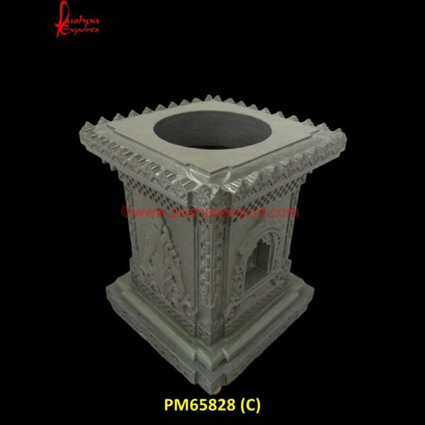 PM65828 (C) marble tulsi pot manufacturer,natural stone tulsi pot,stone tulsi kyara,tulsi pot in granite,marble pot for tulsi,marble stand for tulsi plant,marble tulasi kota,marble tulasi kota.jpg