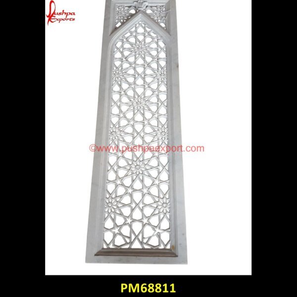 Carved White Stone Jali Screen PM68811 sikandra stone jali,pink stone jali,pink marble jali,outdoor stone jali,marble jali screen,marble jali partition,marble jali manufacturer,marble jali india,marble jali antique,lime.jpg