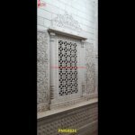 Carved White Stone Jali Work