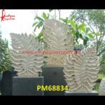 Modern White Stone Carving Jali