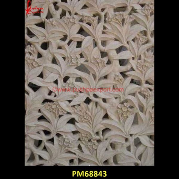 Leaf Carving White Stone Jali Work PM68843 stone jali design,stone jali,stone elevation jali,sandstone jali price,sandstone jali design,sandstone jali,red stone jali,red sandstone jali,modern stone jali design,mint stone ja.jpg