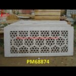 Carved White Marble Stone Jali