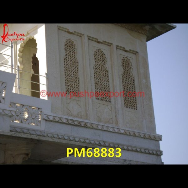 Carving Rustic Finish Jali PM68883 marble jali manufacturer,marble jali india,marble jali antique,limestone jali,kota stone jali,design of stone jali,white marble screen,stone screens,stone screen wall,stone screen.jpg