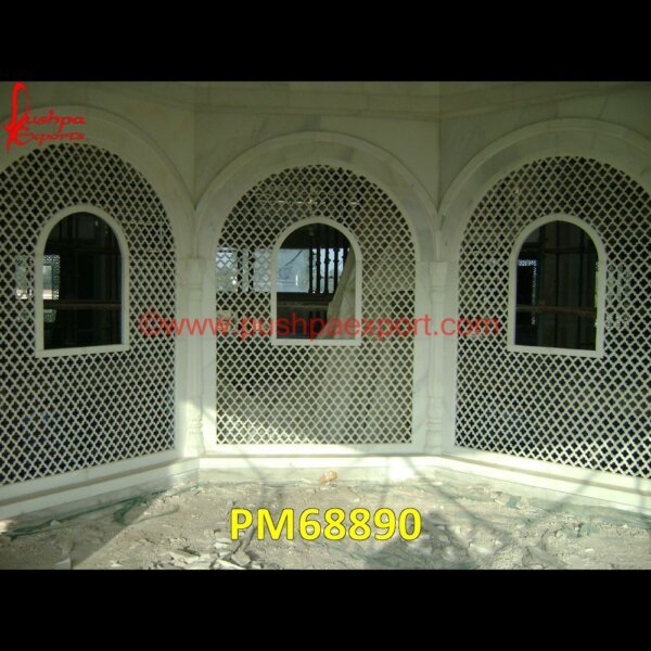 Carved White Marbel Stone Jali PM68890 stone screens,stone screen wall,stone screen door,stone screen,stone partition wall,stone partition,pink marble screen,patio stone screening,marble screen,marble partition wall,mar.jpg