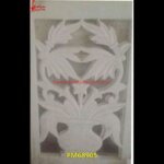 Carved Natural White Marble Jali