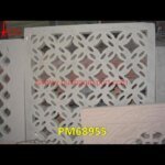 Pattern Design Carving White Marble Jali