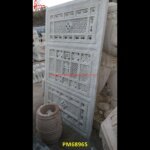 Carved White Marble Screen