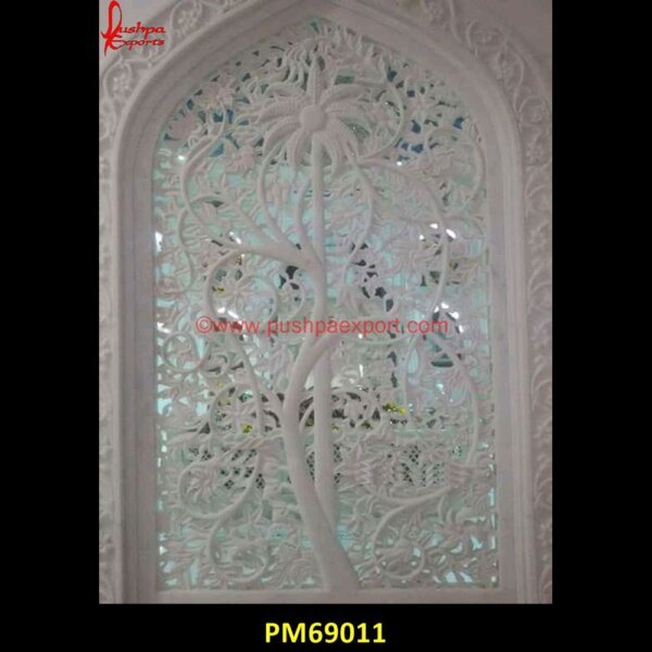 Leaves and Flower Carving Jali PM69011 pink marble jali,outdoor stone jali,marble jali screen,marble jali partition,marble jali manufacturer,marble jali india,marble jali antique,limestone jali,kota stone jali,design of.jpg