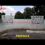 Natural Carved White Stone Jali