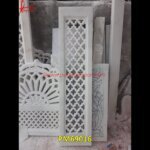 Natural White Marble Carved Screen