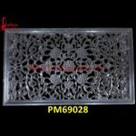 Carved Black Stone Screen