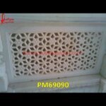 Geometrical Flower Design Carved Screen