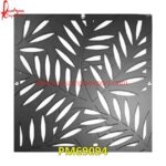 Leaves Design Carved Black Stone Screen