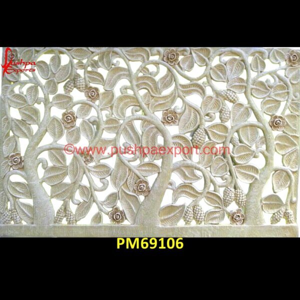 Trees And Leaves Carved White Stone Jali PM69106 stone jali design,stone jali,stone elevation jali,sandstone jali price,sandstone jali design,sandstone jali,red stone jali,red sandstone jali,modern stone jali design,mint stone ja.jpg