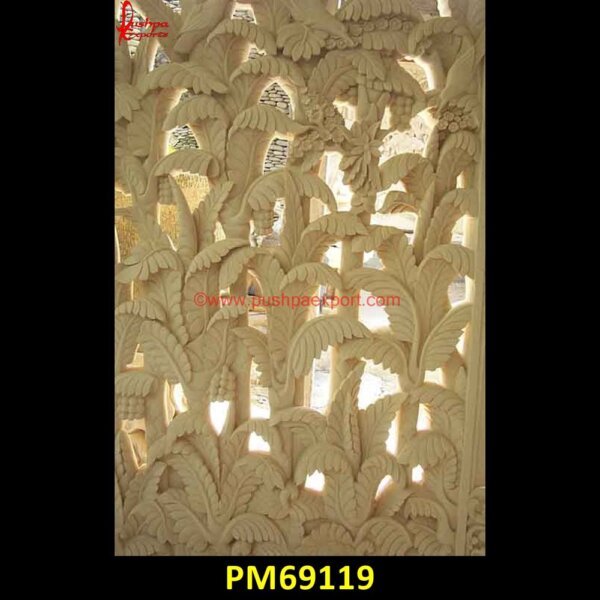 leaf And Tree White Marble Wall Panel PM69119 marble jali price,marble jali design,marble jali,makrana marble jali,jodhpur stone jali design,jali stone,jaisalmer stone jali,gwalior mint stone jali,granite jali,elevation stone.jpg