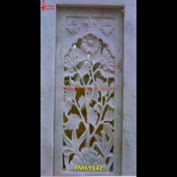 Natural White Stone Carving Wall Jali PM69142 pink marble jali,outdoor stone jali,marble jali screen,marble jali partition,marble jali manufacturer,marble jali india,marble jali antique,limestone jali,kota stone jali,design of.jpg