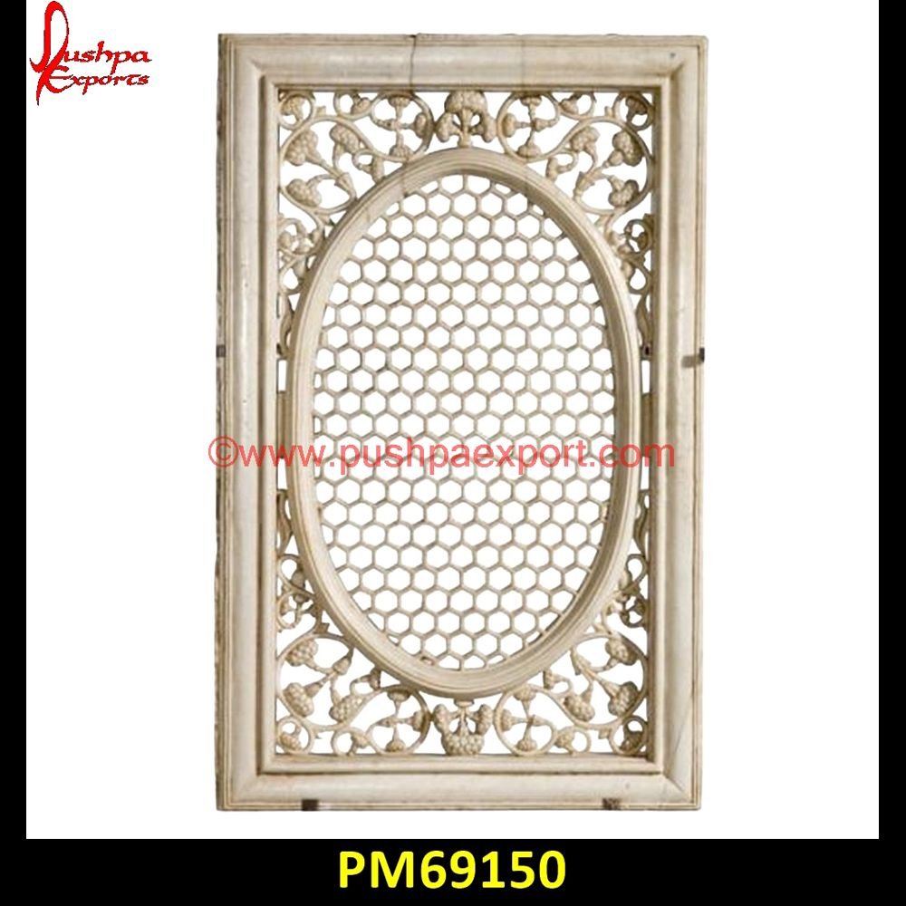Beehive Pattern Carved White Stone Wall Jali PM69150 kota stone jali,design of stone jali,white marble screen,stone screens,stone screen wall,stone screen door,stone screen,stone partition wall,stone partition,pink marble screen,pati.jpg