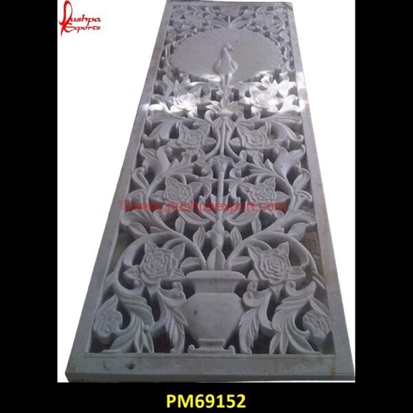 Flower Pot Design Carved White Marble Screen PM69152 white marble screen,stone screens,stone screen wall,stone screen door,stone screen,stone partition wall,stone partition,pink marble screen,patio stone screening,marble screen,marbl.jpg