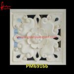 Natural White Stone Carved Wall Jali