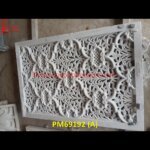 Natural Stone Carved White Marble Screen