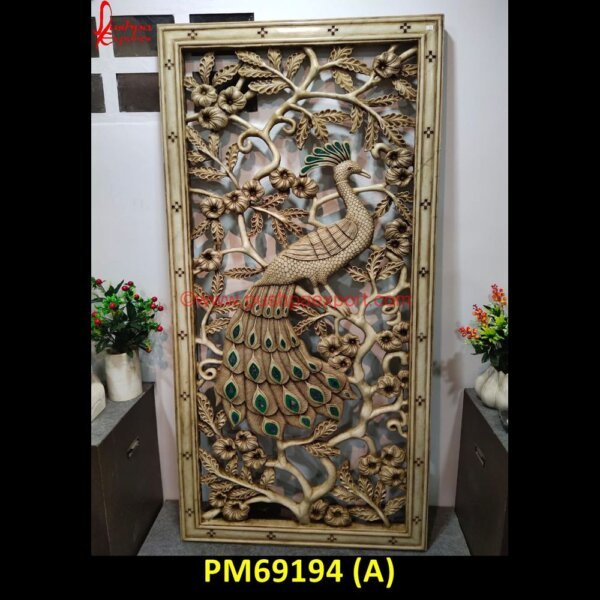 Peacock Carving Patio Stone Wall Panel PM69194 (A) white marble jali,what is stone jali,stone ki jali,stone jali thickness,stone jali screen,stone jali in dausa,stone jali design manufacturer,stone jali 3d model,stone carving jali,.jpg