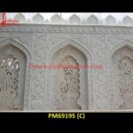 White Marble Carved Wall Jali