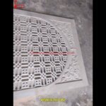 White Marble Stone Pattern Carving Jali