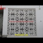 Carved White Marble Stone Wall Screen