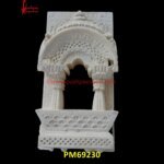 Natural White Stone Jharokha