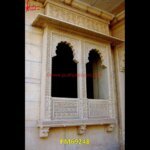 Design Carved White Marble Jharokha