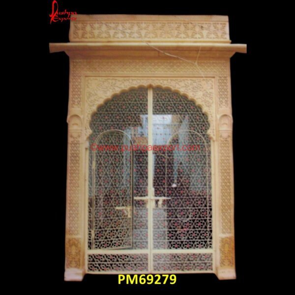 Natural Marble Carved Jharokha PM69279 jaisalmer stone jharokha price,sandstone jharokha,inlaid jharokha,inlay jharokha,jodhpur stone jharokha,stone carved jharokha,stone jharokha designs,marble window,stone window,marb.jpg