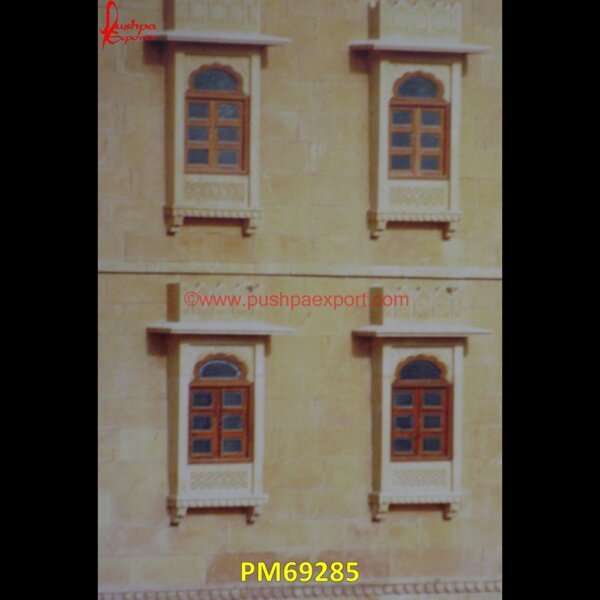 White Marble Carved Sandstone PM69285 stone jharokha designs,marble window,stone window,marble jharokha,stone jharokha,jaisalmer stone jharokha price,sandstone jharokha,inlaid jharokha,inlay jharokha,jodhpur stone jhar.jpg