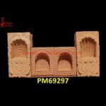 Design Carved Pink Sandstone Jharokha