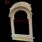 Natural White Stone Carving Jharokha